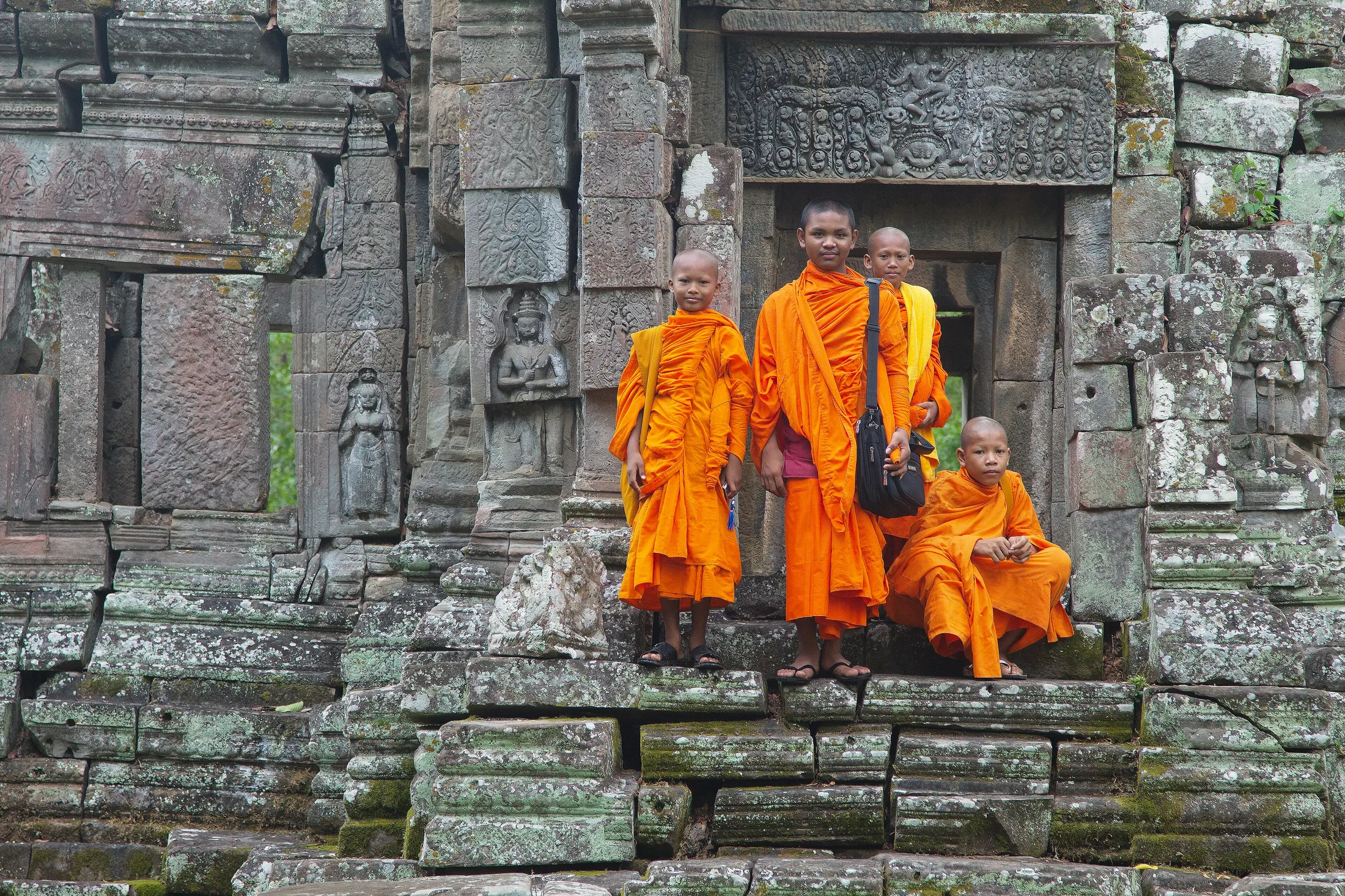 Preah Pithu T Monks - Siem Reap in or near Siem Reap, Cambodia