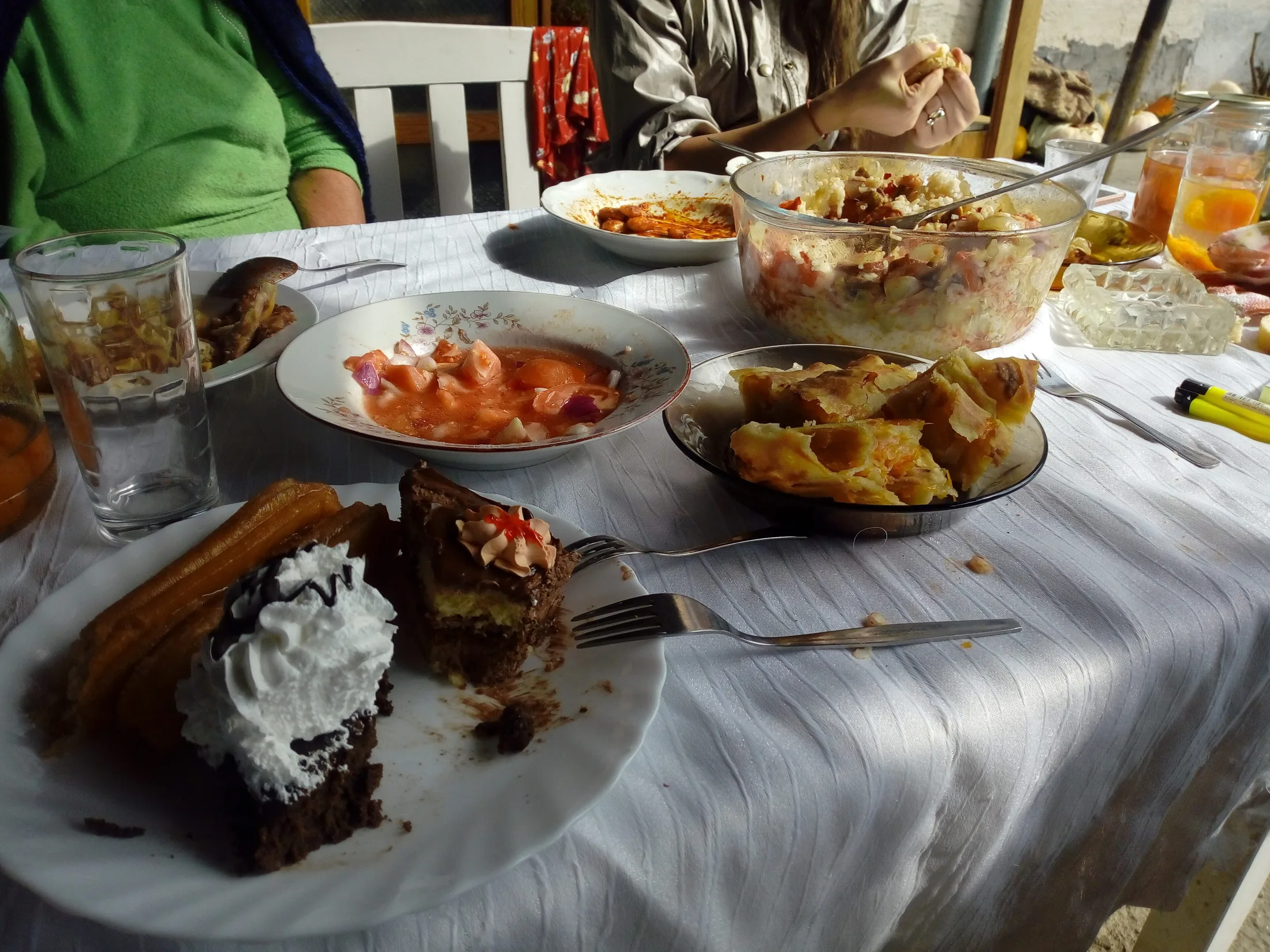 Traditional Bulgarian cuisine with banitsa, a local food or culture image for Varna, Bulgaria