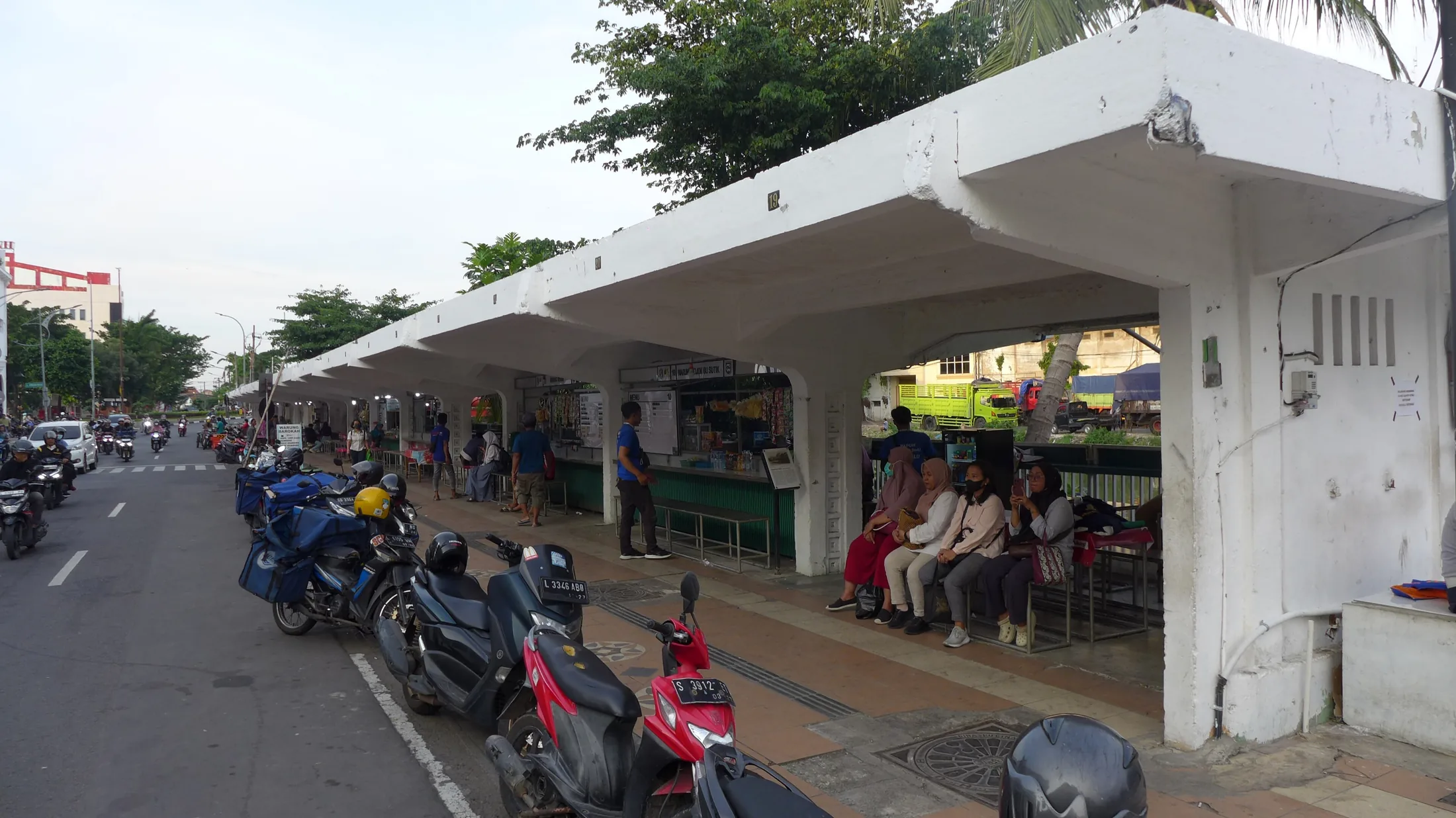 Tram stop 1897 (now a bus stop), Surabaya, 2025 (01) in or near Surabaya, Indonesia