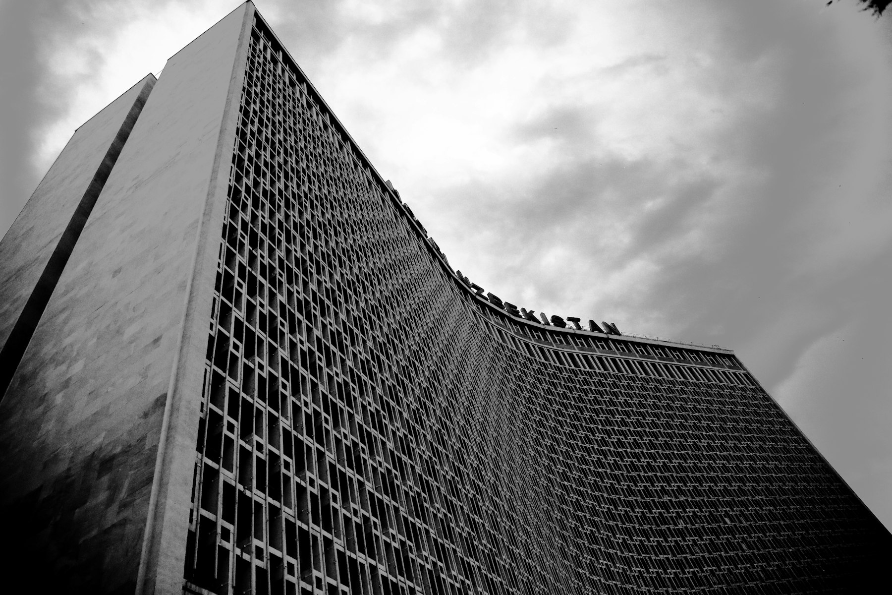 Hotel Uzbekistan architecture in Tashkent