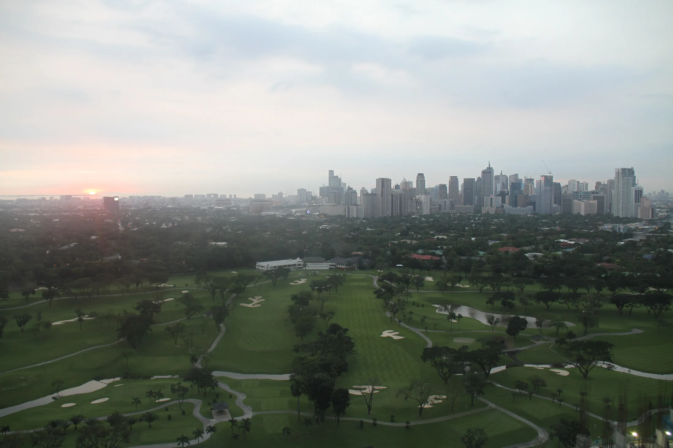 Makati City's Skyline at Sunset in or near Makati / Manila, Philippines