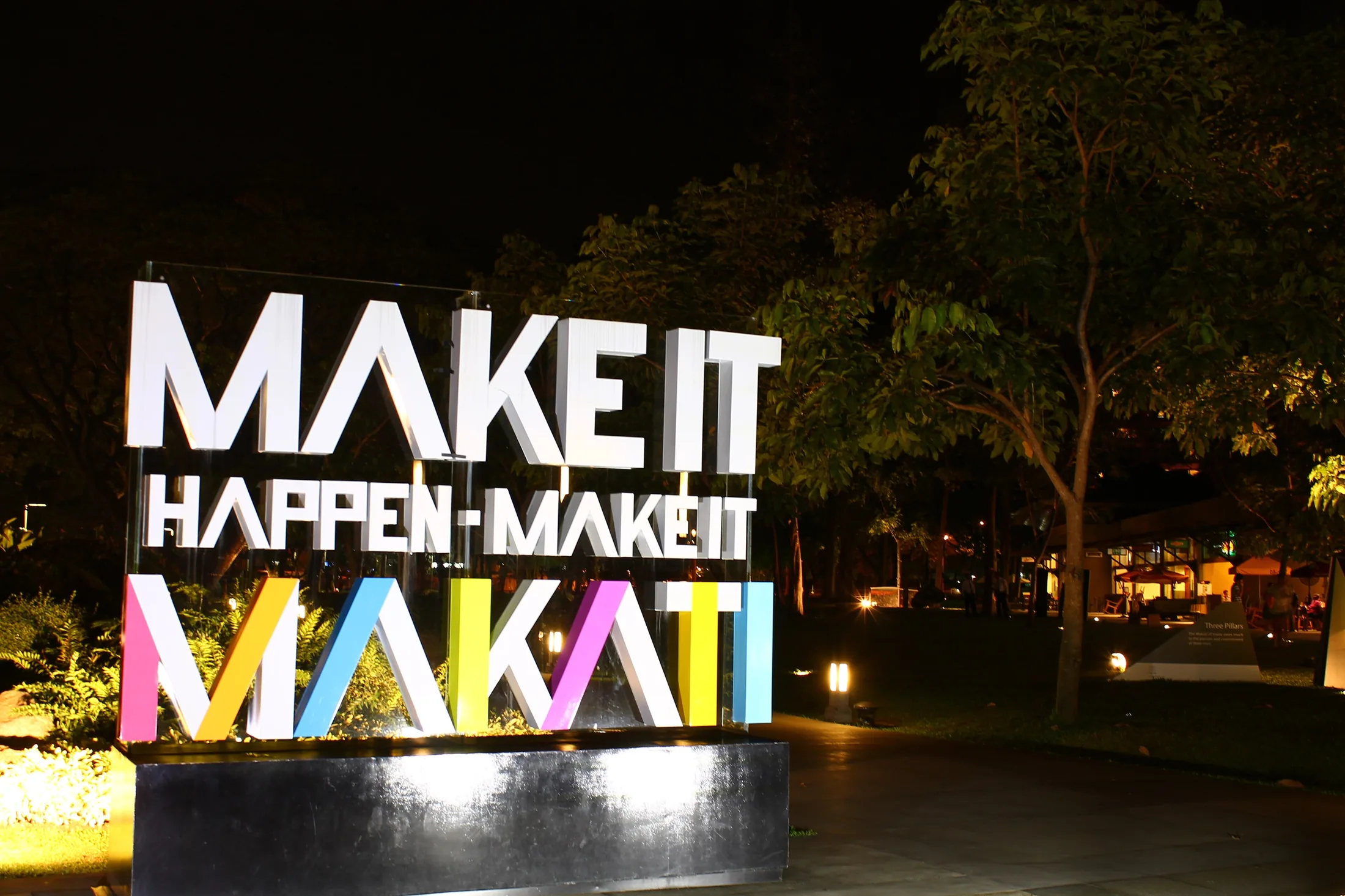 Ayala Triangle Gardens in or near Makati / Manila, Philippines