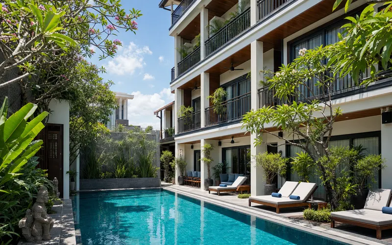 AI-generated realistic daylight view of Angkor Aurora in Siem Reap, Cambodia