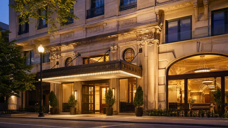 Kimpton Cottonwood Hotel Omaha, Beaux-Arts facade and ornate lobby after $75M restoration