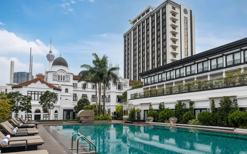 AI-generated realistic daylight view of The Majestic Hotel Kuala Lumpur, Autograph Collection in Kuala Lumpur, Malaysia