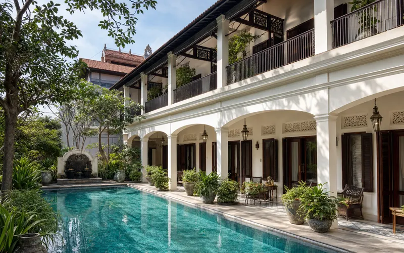 AI-generated realistic daylight view of The Phoenix Hotel Yogyakarta - Handwritten Collection in Yogyakarta, Indonesia