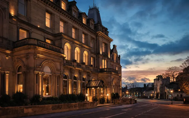 AI-generated editorial dusk view of The Grand, York in England
