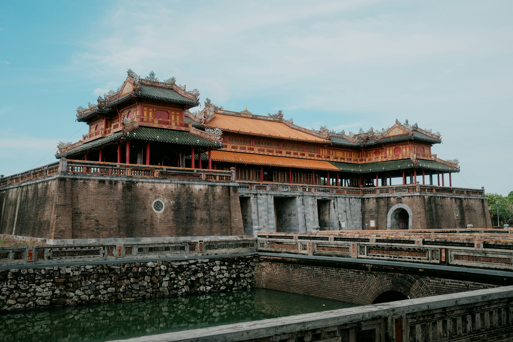 Imperial citadel in Hue Vietnam